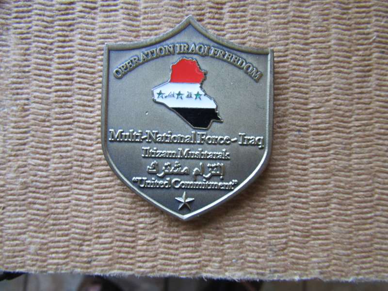 Multi National Force Iraq Challenge Coin. (H)