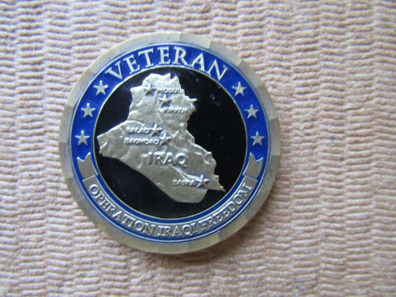Veteran Operations Iraqi Freedom Challenge Coin. (I)