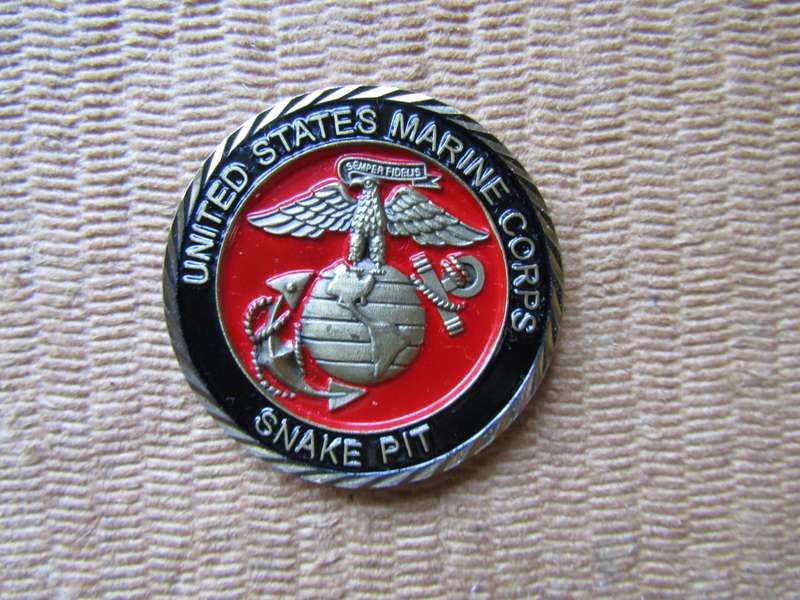 US Marine Corps Snake Pit Challenge Coin. (J)