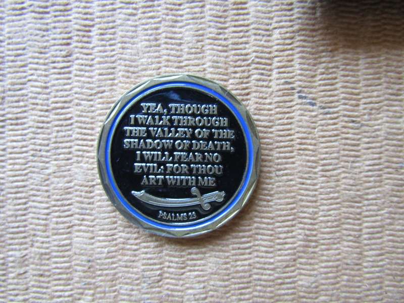 Fear No Evil Challenge Coin. (L)