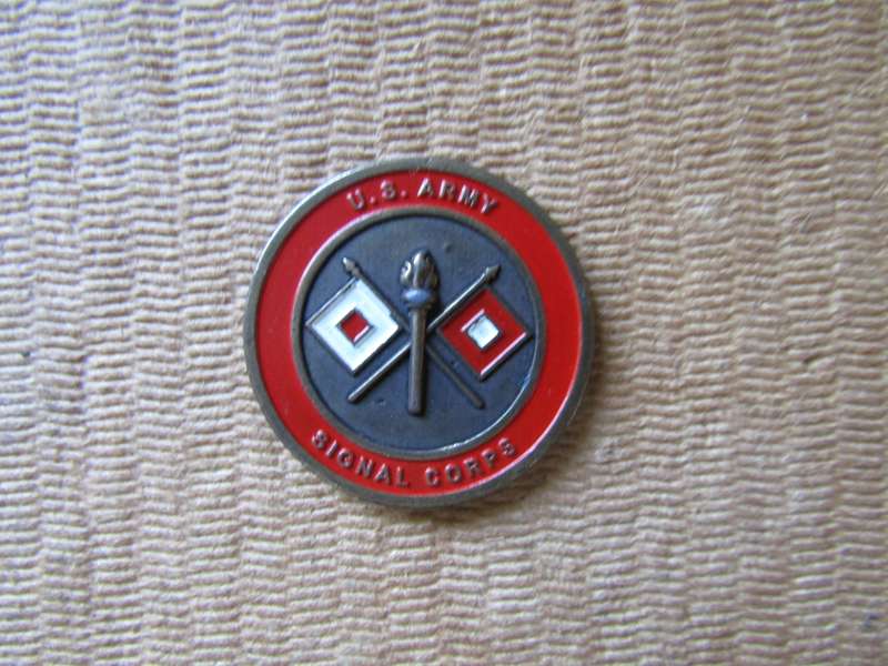 US Army Signals Corps Challenge Coin. (P)