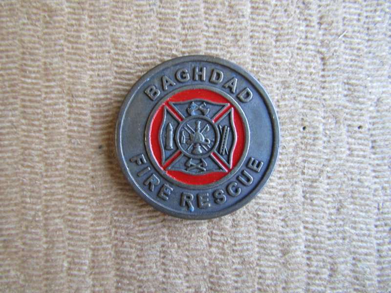 US Baghdad Fire Rescue Challenge Coin (A5)