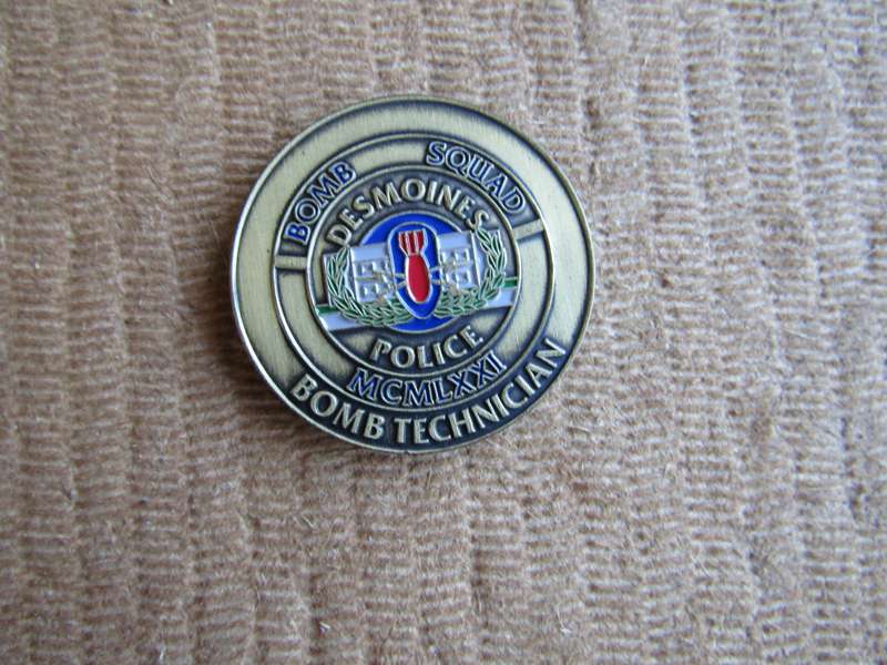 Bomb Squad Bomb Technician Challenge Coin (A39)