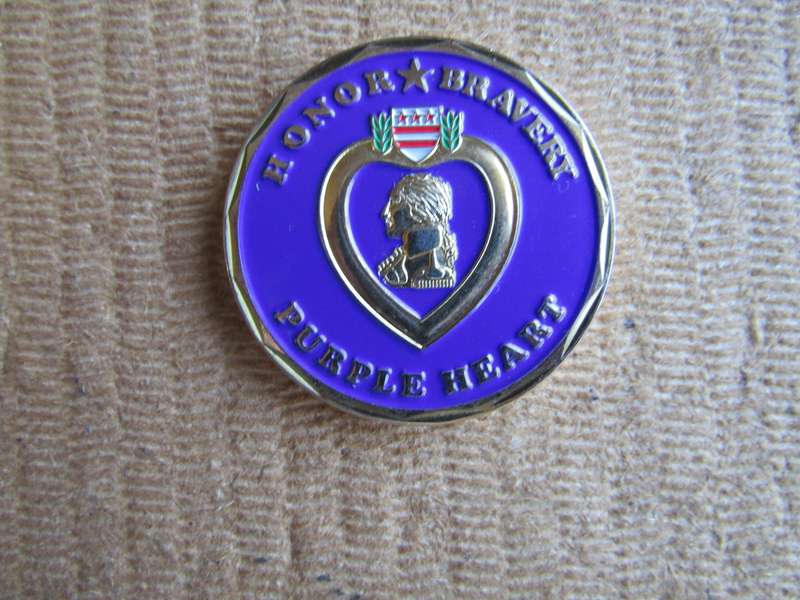 USA Purple Heart Challenge Coin (A44)