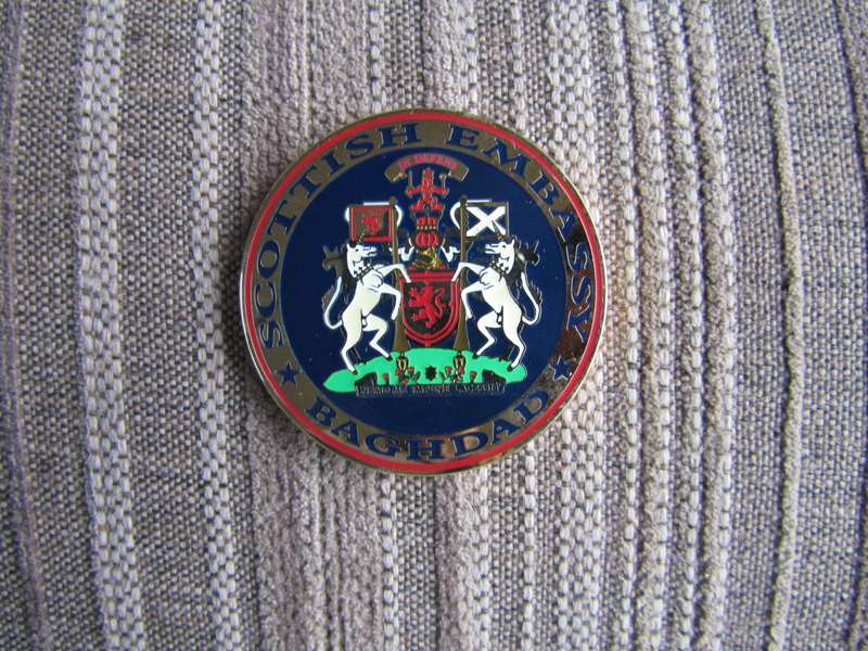 Scottish Embassy Baghdad Challenge Coin (A68)