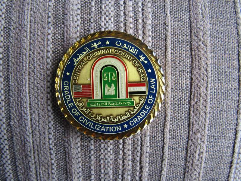 Central Criminal Court Of Iraq Challenge Coin (A79)