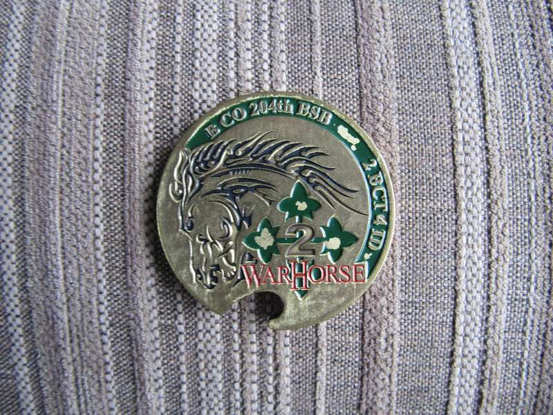 OEF 2nd War Horse Regiment Challenge Coin (A80)