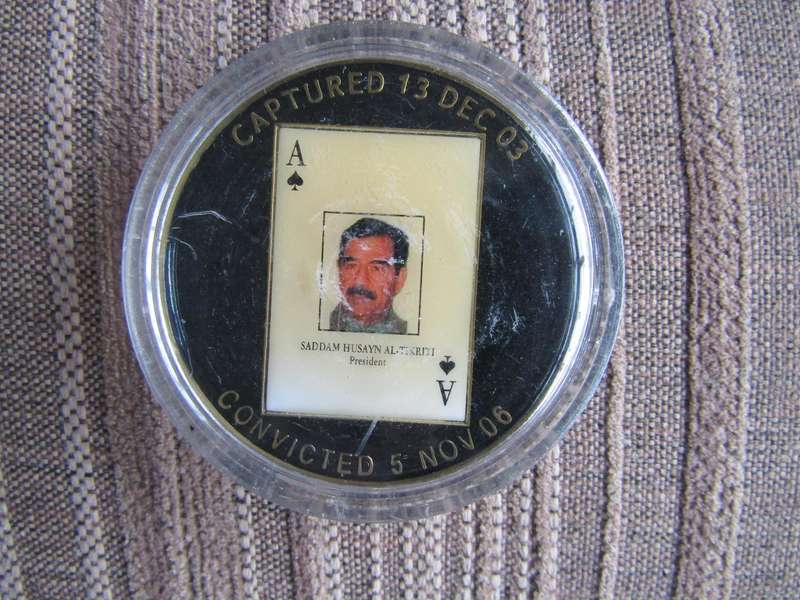 Regime Crime Liaison Office Saddam Hussein  Challenge Coin (A82)