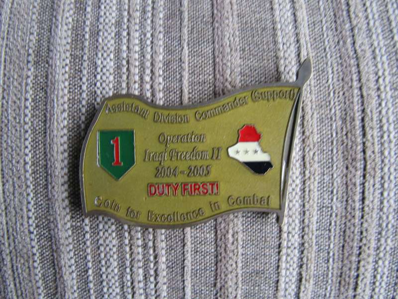 Assistant Division Commander Support  Challenge Coin (A83)