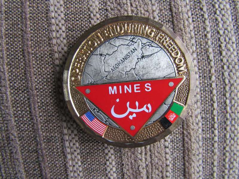 Mines Operation Enduring Freedom Challenge Coin (A94)