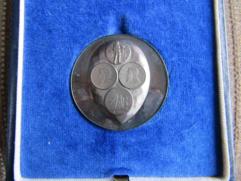 Transvaal Numismatic 5 National Convention Medal Silver 27.44g