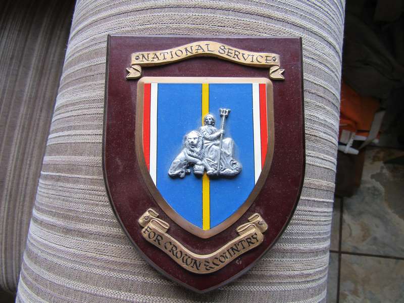 National Service Plaque for Crown and Country