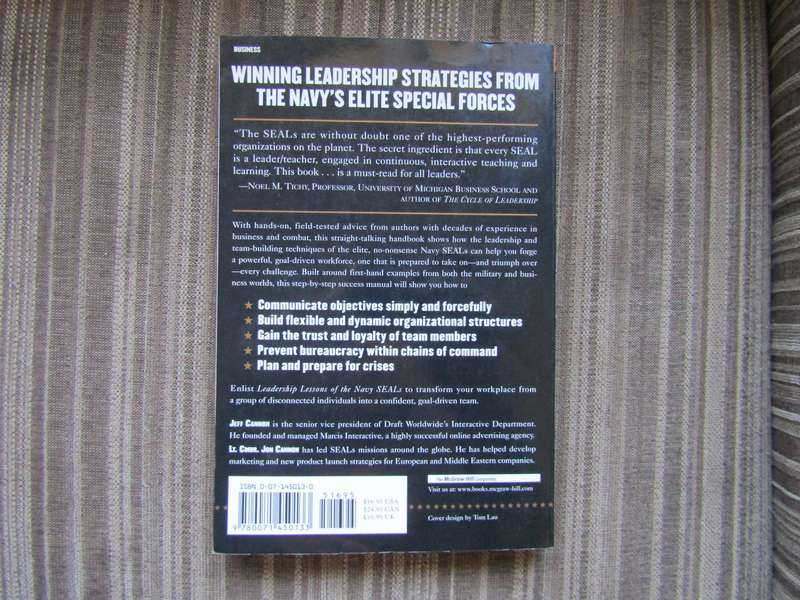 Leadership Lessons of the Navy Seals by Lt CMDR J Cannon