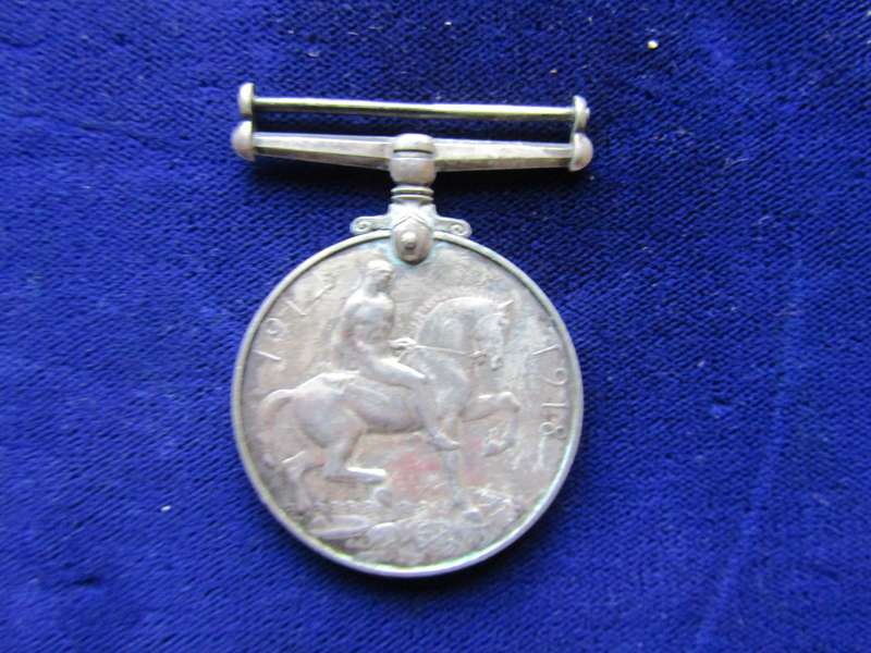 WW1 British War Medal to PTE FJ Greeff 10th SAH