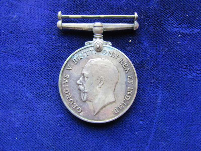 WW1 British War Medal to PTE FJ Greeff 10th SAH