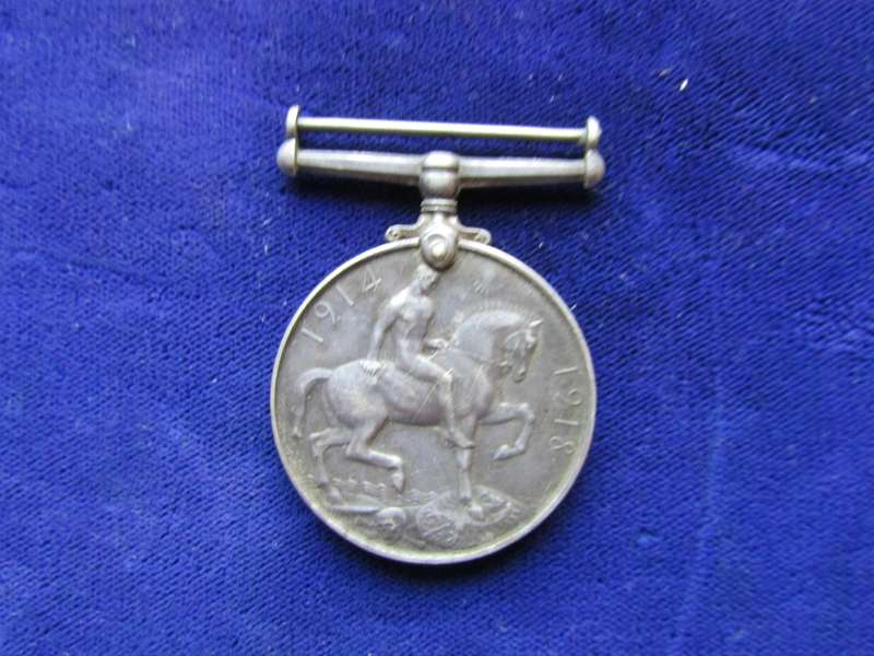 WW1 British War Medal to W Woods 12Th SAI