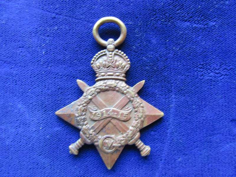 WW1 1914-15 Star Medal to PTE SD Dunn 5th Infantry