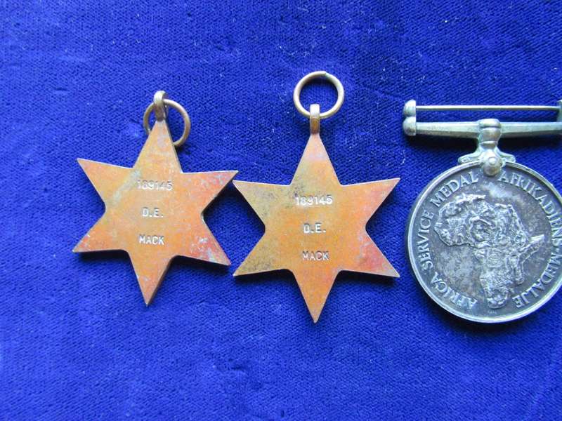 3 WW2 Medals to DE Mack