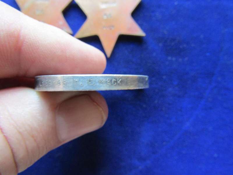 3 WW2 Medals to DE Mack
