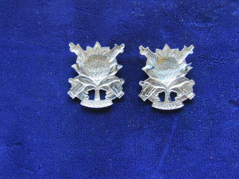 Pair of Langenhoven Park Collar Badges. Pins intact.