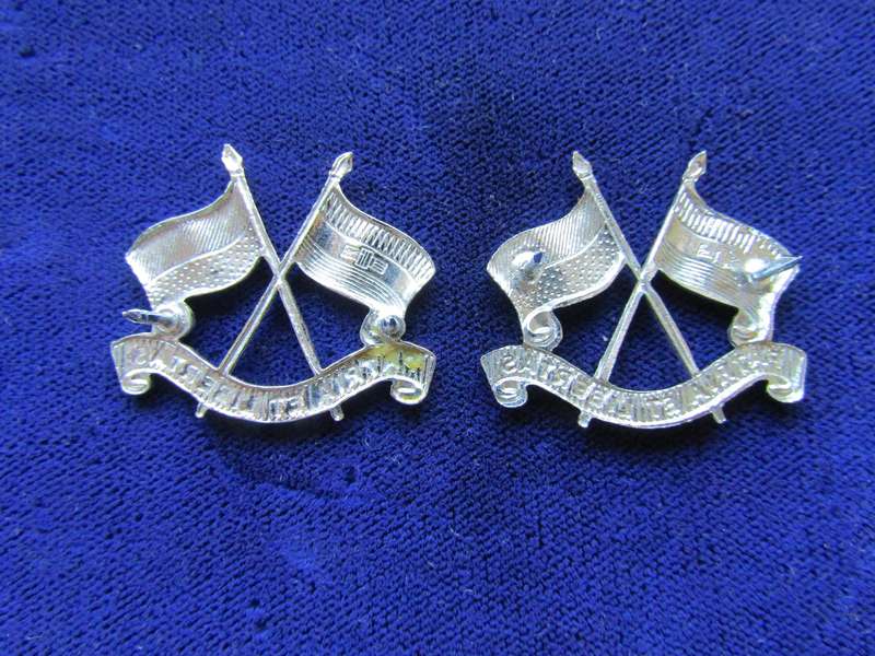 Pair of Imperial Light Horse Collar Badges. Pins intact.