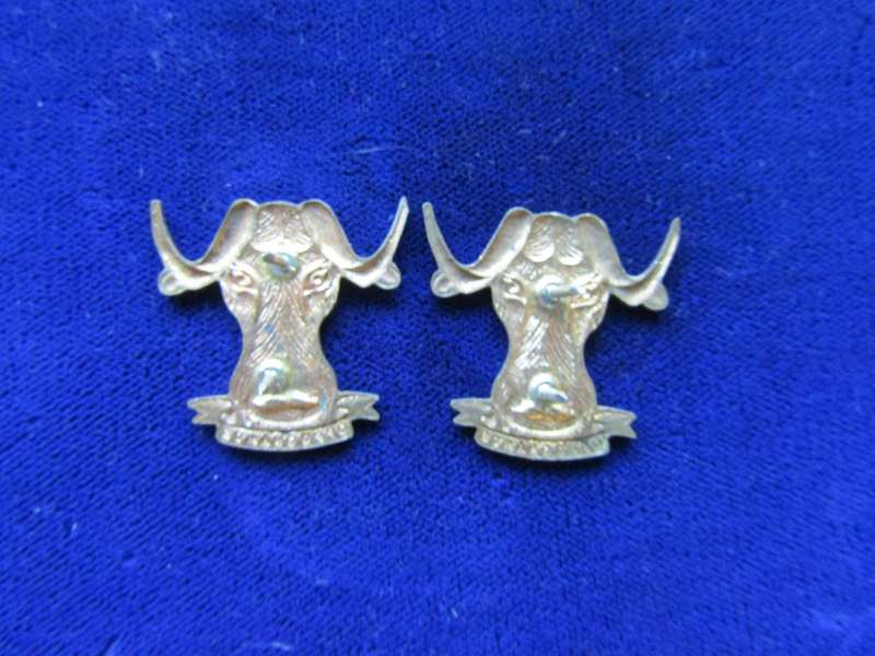 Pair of Regiment Port Natal Collar Badges. Pins intact.