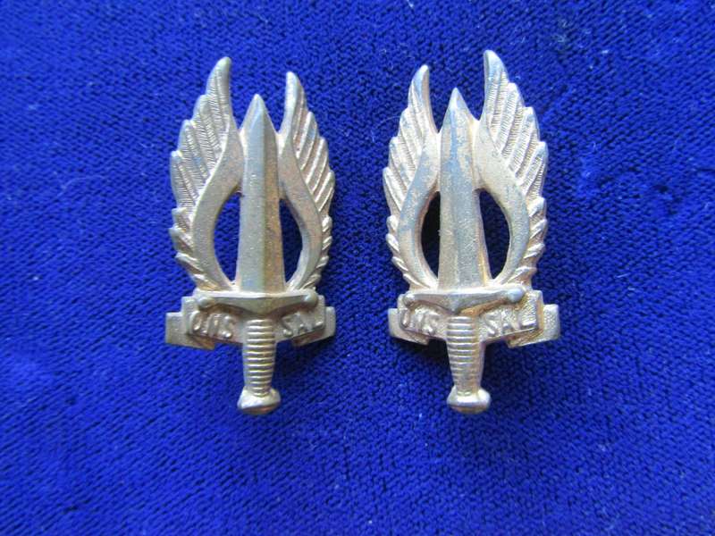 Pair of Northen Transvaal Collar Badges. Pins intact.