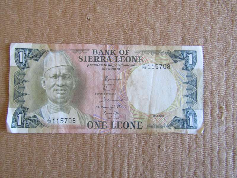 1981 Sierra Leone One Leone Banknote