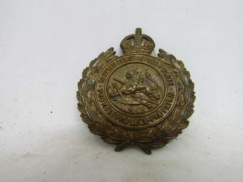 British South African Police Cap Badge . No Pins