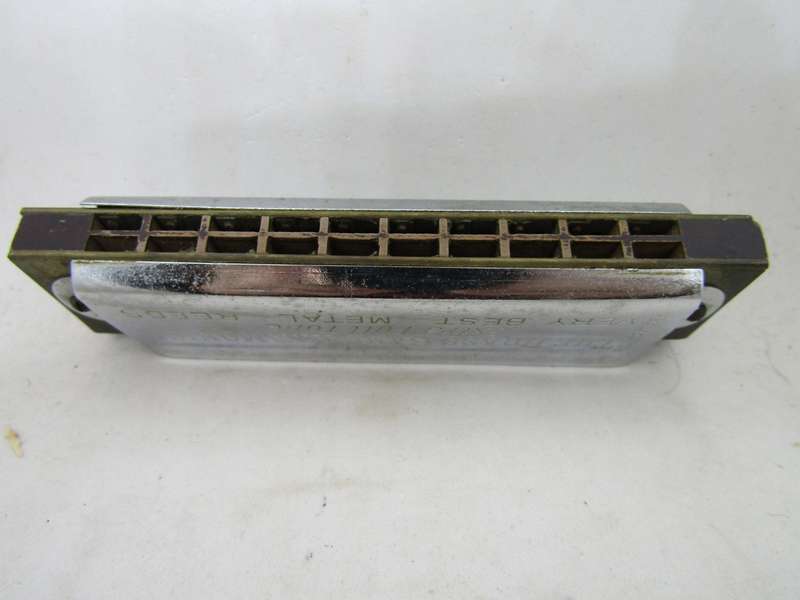 CH Weiss  Brass Band Harmonica in Original Box Quite Rare