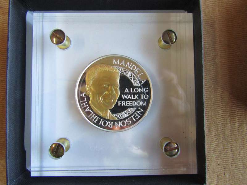 Father of a Nation Silver Sterling Medal in Original box with Coa