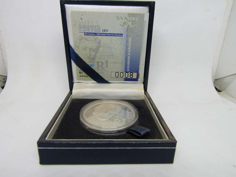 2011 South African JM Coetzee Silver R1. Very Low nr 8