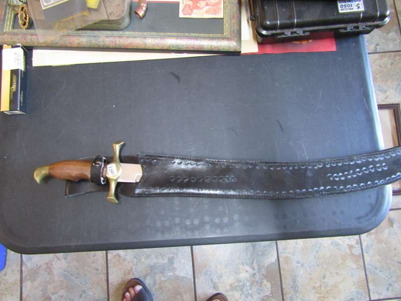 Stainless Brass and wooden Knive/Sword made in Pakistan