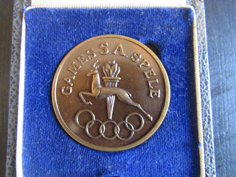 1969 Games SA Spele Bronze Medallion in Box