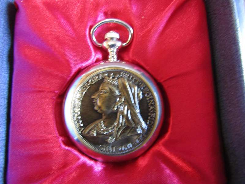 CNA Pocket Watch in Box with Penny Cover