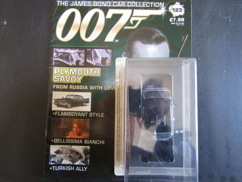 007 Plymouth Savoy  - From Russia with Love - scale 1/43. Sealed. With Book Nr 123