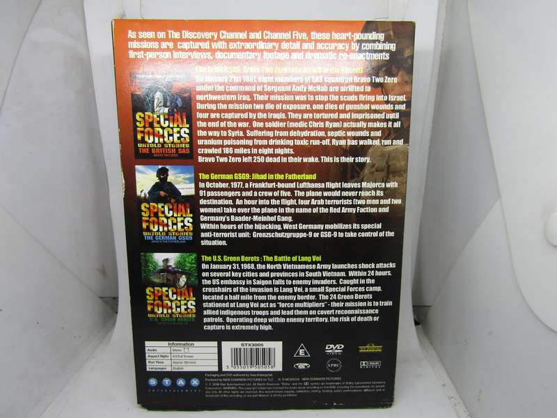 3 Special Forces Untold Stories DVD Box set