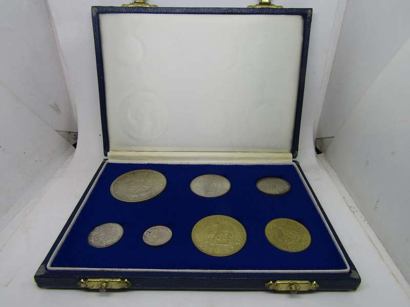 1964 South African Unc coin set in Proof Box