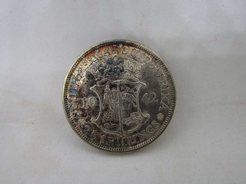 1942 South African Half Crown. Mintage 3 179 555 Higher Grade B