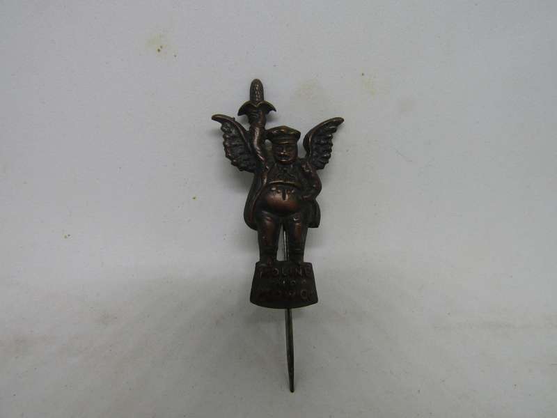 1900 Antique Moline Plow Company Flying Dutchman Corn Advertising  Stick Pin