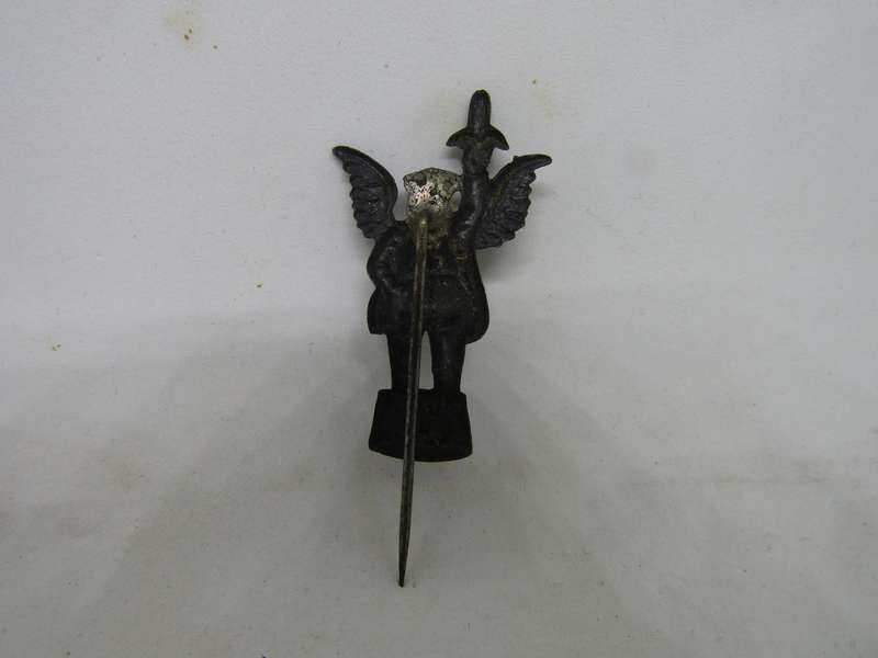 1900 Antique Moline Plow Company Flying Dutchman Corn Advertising  Stick Pin