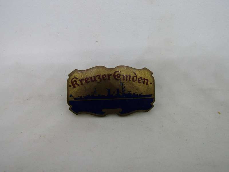 Rare WW1 German Kreuzer Emden Badge Only ref is 175 Euros