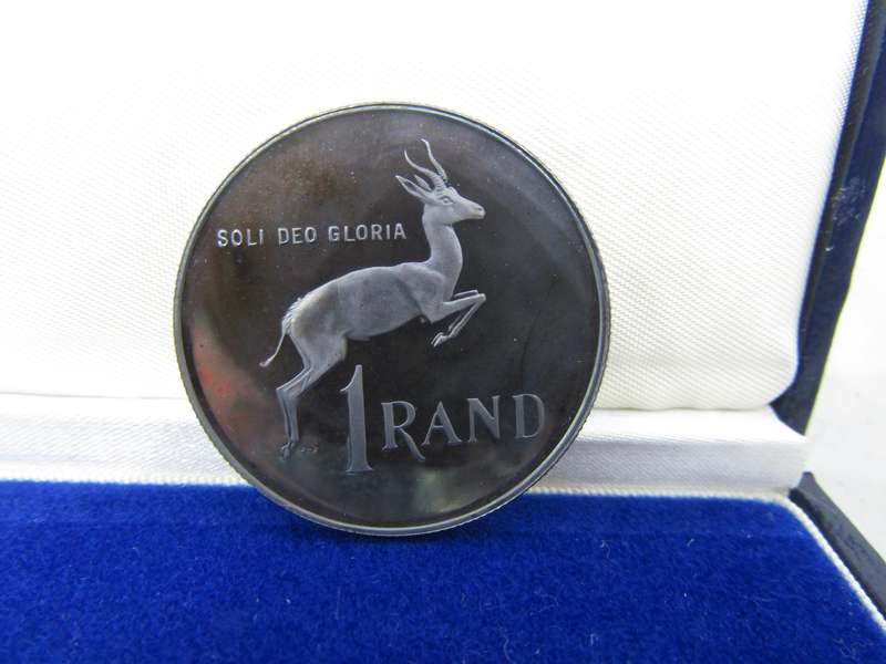 1987 South African  Silver R1 In SAM Box