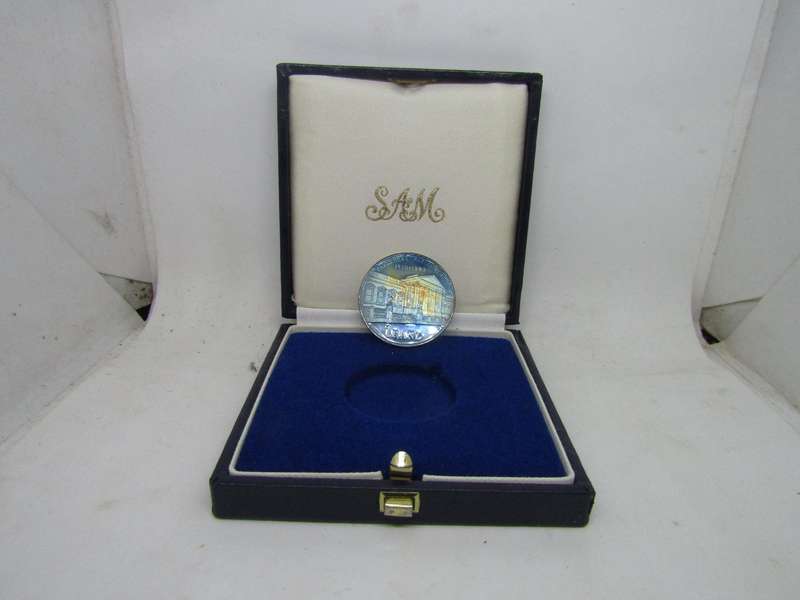 Proof South African 1985 Parliament Silver R1 in SAM box