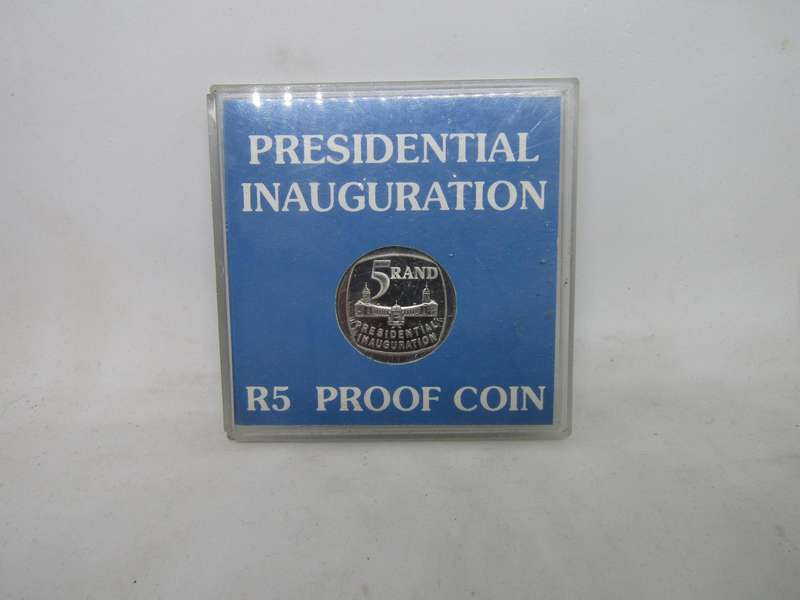 1994 South African Full Steps Proof Inauguration Coins. 4 Available