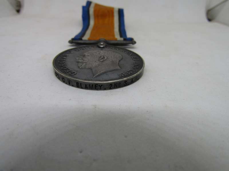 WW1 Medal to Cpl CV Blamey 2nd  South African Infantry