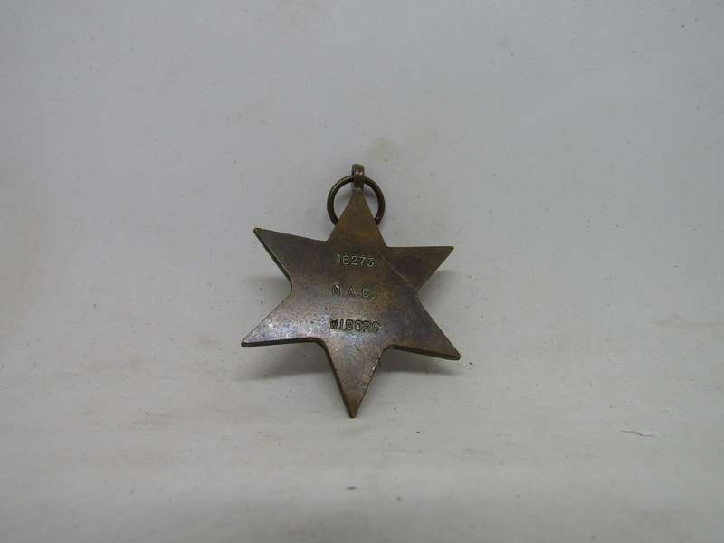 WW 2  African Star Medal to NAC Wiborg
