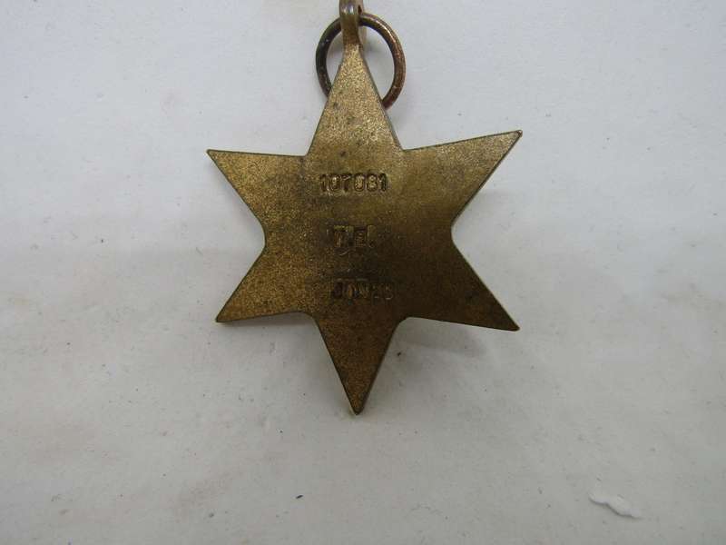 WW 2  African Star Medal to WE Jones