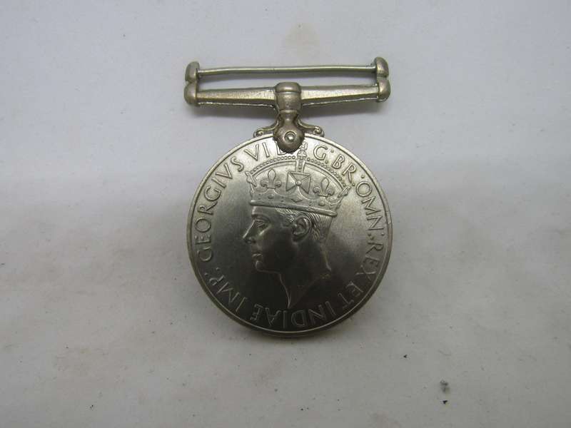 WW2 1939 to 1945 Medal to JF Tuohy