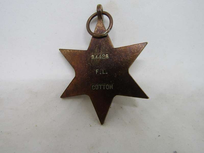 WW2 1939 to 1945 Star to  FL Cotton